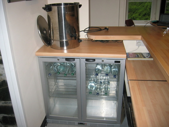 Bar glass fridge